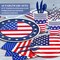272 pcs 4th of July Birthday Party decorations,16 Tableware Sets,“USA” Balloons, Paper Plates, Patriotic Party Decorations, Independence Day Party Decoration, Tablecloth, Flag